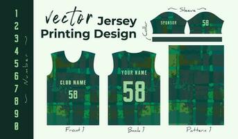 abstract vector ontwerp voor Jersey afdrukken. achtergrond patroon voor sport- team Jersey.