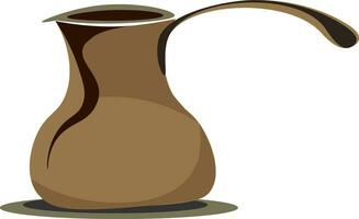 een koffie pot, vector of kleur illustratie.