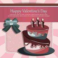 kleurrijk kaart voor verjaardagen, Valentijnsdag dag, bruiloften, feesten. vlak vector illustratie