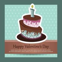 kleurrijk kaart voor verjaardagen, Valentijnsdag dag, bruiloften, feesten. vlak vector illustratie