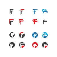 f brief logo vector sjabloon