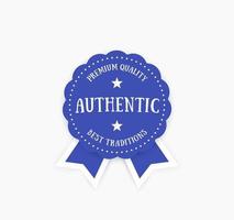 authentiek embleem, vectorbadge vector