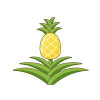 ananas geïsoleerd op wit vector