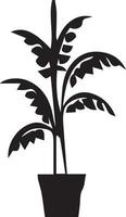 silhouet boom, planten, schilderen, zaailing, boom aanplant 14 vector