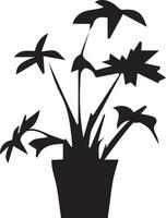 silhouet boom, planten, schilderen, zaailing, boom aanplant 5 vector