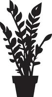 silhouet boom, planten, schilderen, zaailing, boom aanplant 9 vector