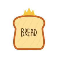 brood vector. brood symbool. behang. vrij ruimte voor tekst. brood logo ontwerp. brood geroosterd brood voor Sandwich. vector