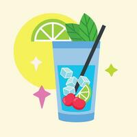 geïsoleerd coctail glas icoon drank vector illustratie