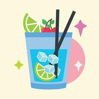 geïsoleerd coctail glas icoon drank vector illustratie