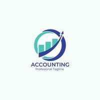 logo bedrijf bedrijf accounting financiën pijl opgroeien vector