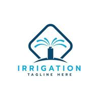 irrigatie onderhoud creatief modern logo ontwerp vector