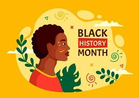 zwart geschiedenis maand vector ontwerp illustratie naar herdenken de Super goed worstelen en bijdragen van de zwart gemeenschap in Afrikaanse Amerikaans vakantie