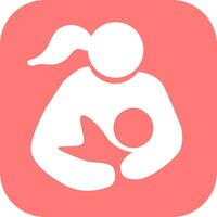 borstvoeding borstvoeding geeft vector pictogrammen