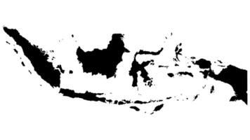 Indonesië kaart vector illustratie geïsoleerd wit achtergrond