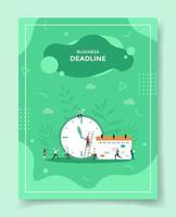 zakelijke deadline concept voor sjabloon van banners vector