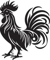 ayam cemani vector silhouet illustratie