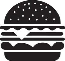 hamburger vector silhouet illustratie 10