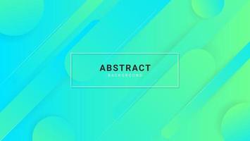 moderne abstracte gradiënt groen blauwe achtergrond met afgeronde vormen vector