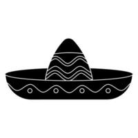 sombrero icoon vector. hoofdtooi illustratie teken. Mexico symbool of logo. vector