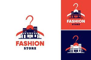 logo voor een mode op te slaan - deze ontwerp Bedrijfsmiddel is perfect voor een mode winkel of kleding merk, vertegenwoordigen hun stijl en kredietverlening een professioneel en elegant tintje naar hun merk identiteit. vector