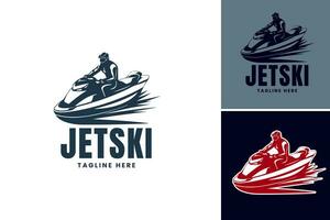 Jet ski logo ontwerpen sjabloon vector