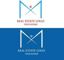 echt landgoed logo ontwerp. gebouw logo ontwerp. huis logo ontwerp. huis logo ontwerp vector