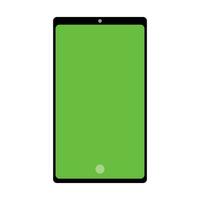 vector smartphone mockup met groene scherm