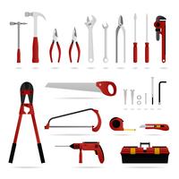 Set van hardware tool. vector