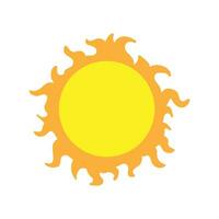 zon icoon vector. zomer illustratie teken. weer symbool of logo. vector