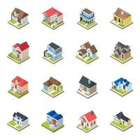 huizen gebouwen concepten vector