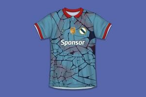 voetbal Jersey ontwerp voor sublimatie, sport t overhemd ontwerp vector