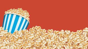 popcorn emmer rood vector