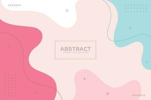 modern abstract vloeistof kleurrijk pastel Memphis stijl achtergrond vector