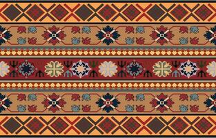 Navajo patroon.perzisch vloerkleed.aztec tribaal.naadloos meetkundig patroon. inheems etnisch tapijt. etniciteit. rood tapijt, de verhaal van de brand oorlog. vector