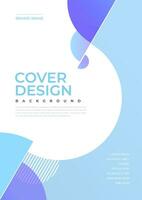 brochure en boek Hoes ontwerp sjabloon met abstract achtergrond vector