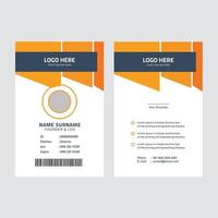 corporate id-kaartsjabloon vector