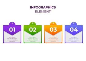 cirkel gradiënt infographic ontwerpsjabloon vector