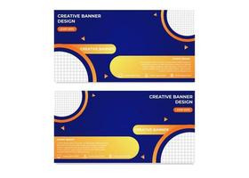 moderne gradiënt creatieve zakelijke banner ontwerpsjabloon vector