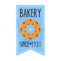 Verzameling van vintage retro bakkerij vector