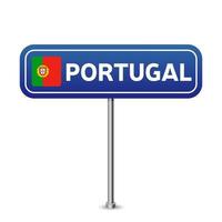 portugal verkeersbord vector