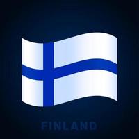 finland golf vector vlag.