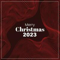 vrolijk Kerstmis 2023 retro stijl futuristische achtergrond abstract vector