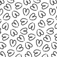 hart patroon lijn rondel, getrokken met een borstel, ontwerp voor textiel en verpakking, liefde, schattig harten vector, naadloos patroon vector