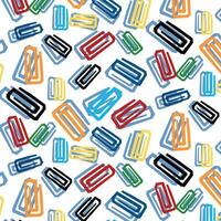 gekleurde paperclips vector