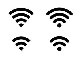 Wifi, draadloze signaal icoon vector. internet verbinding teken symbool vector