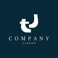 eerste th brief logo, modern en luxe minimalistische ht logo vector sjabloon