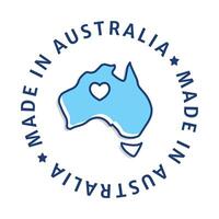 gemaakt in Australië insigne icoon. een icoon symboliseert producten gemaakt in Australië, vertegenwoordigen authenticiteit en trots in Australisch productie. vector