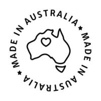 gemaakt in Australië insigne icoon. een icoon symboliseert producten gemaakt in Australië, vertegenwoordigen authenticiteit en trots in Australisch productie. vector