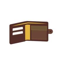 mannelijke portemonnee icoon voor geld en creditcards vector
