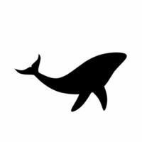 walvis silhouet vector. walvis silhouet kan worden gebruikt net zo icoon, symbool of teken. walvis icoon vector voor ontwerp van oceaan, onderzees, natuur of marinier